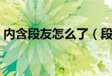 內(nèi)含段友怎么了（段友吃飯了嗎是什么意思）