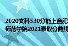 2020文科530分能上合肥師范學(xué)院?jiǎn)幔ǜ呖级嗌俜帜苌虾戏蕩煼秾W(xué)院2021錄取分?jǐn)?shù)線是多少）