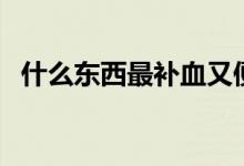 什么東西最補(bǔ)血又便宜（什么東西最補(bǔ)血）