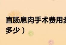 直腸息肉手術(shù)費(fèi)用多少錢（直腸息肉手術(shù)價格多少）