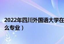 2022年四川外國語大學(xué)在安徽招生計(jì)劃及招生人數(shù)（都招什么專業(yè)）