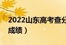 2022山東高考查分時(shí)間及入口（什么時(shí)候出成績(jī)）