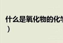 什么是氧化物的化學(xué)式（什么是氧化物的概念）