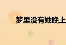 夢里沒有她晚上還年輕是什么意思？