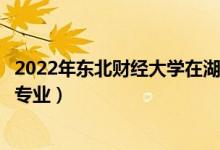 2022年東北財(cái)經(jīng)大學(xué)在湖南招生計(jì)劃及招生人數(shù)（都招什么專業(yè)）