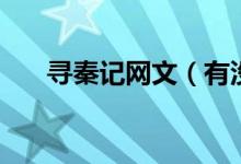 尋秦記網文（有沒有尋秦記耽美同人）