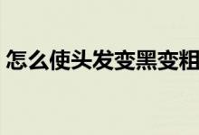 怎么使頭發(fā)變黑變粗變多（怎么使頭發(fā)變多）