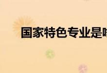 國(guó)家特色專業(yè)是啥意思（有什么優(yōu)勢(shì)）