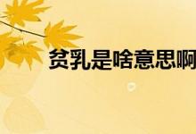 貧乳是啥意思?。ㄘ毴槭鞘裁匆馑迹?class=