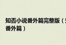 知否小說番外篇完整版（知否知否應是綠瘦紅肥小說有多少番外篇）