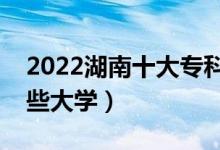 2022湖南十大?？茖W(xué)校排名（高職可以考哪些大學(xué)）