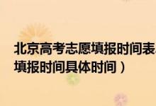 北京高考志愿填報(bào)時(shí)間表2021（北京高考2022各批次志愿填報(bào)時(shí)間具體時(shí)間）
