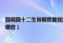 圓明園十二生肖銅獸首找回幾個（圓明園十二生肖銅獸包括哪些）