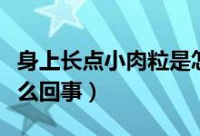 身上長點(diǎn)小肉粒是怎么回事（身上長小肉粒怎么回事）