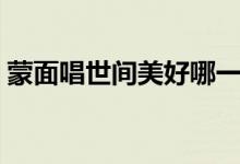 蒙面唱世間美好哪一期（原來(lái)是網(wǎng)友剪輯的）