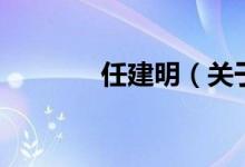 任建明（關(guān)于任建明的介紹）