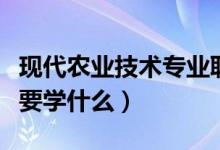 現(xiàn)代農(nóng)業(yè)技術(shù)專(zhuān)業(yè)職高（現(xiàn)代農(nóng)業(yè)技術(shù)專(zhuān)業(yè)主要學(xué)什么）