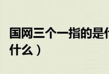 國(guó)網(wǎng)三個(gè)一指的是什么（國(guó)網(wǎng)三集五大指的是什么）