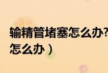 輸精管堵塞怎么辦?能否再疏通?（輸精管堵塞怎么辦）