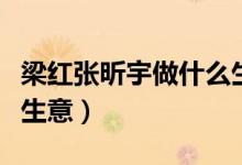 梁紅張昕宇做什么生意（張昕宇梁紅是做什么生意）
