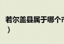 若爾蓋縣屬于哪個市（若爾蓋是哪個省哪個縣）