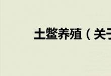 土鱉養(yǎng)殖（關(guān)于土鱉養(yǎng)殖的介紹）