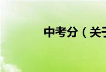 中考分（關(guān)于中考分的介紹）