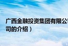 廣西金融投資集團(tuán)有限公司（關(guān)于廣西金融投資集團(tuán)有限公司的介紹）