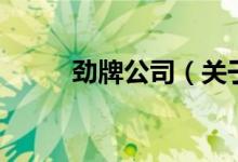 勁牌公司（關(guān)于勁牌公司的介紹）
