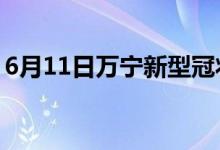 6月11日萬(wàn)寧新型冠狀病毒肺炎疫情最新消息