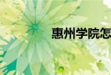 惠州學院怎么樣（好不好）