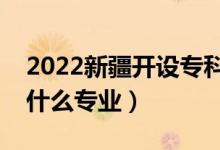 2022新疆開設(shè)?？频谋究拼髮W(xué)有哪些（都有什么專業(yè)）