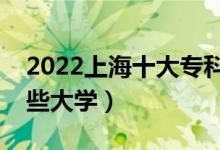 2022上海十大專(zhuān)科學(xué)校排名（高職可以考哪些大學(xué)）