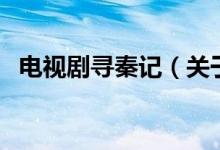 電視劇尋秦記（關(guān)于電視劇尋秦記的介紹）