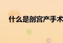 什么是剖宮產(chǎn)手術(shù)（什么是剖宮產(chǎn)手術(shù)）