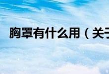 胸罩有什么用（關(guān)于胸罩有什么用的介紹）
