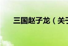 三國趙子龍（關(guān)于三國趙子龍的介紹）