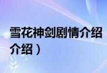 雪花神劍劇情介紹（關(guān)于雪花神劍劇情介紹的介紹）