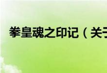 拳皇魂之印記(關(guān)于拳皇魂之印記的介紹)