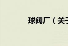 球閥廠（關(guān)于球閥廠的介紹）