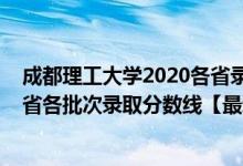 成都理工大學2020各省錄取分數(shù)線（2019成都理工大學各省各批次錄取分數(shù)線【最新】）