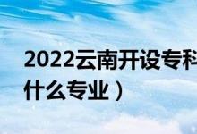 2022云南開設(shè)?？频谋究拼髮W(xué)有哪些（都有什么專業(yè)）