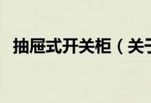 抽屜式開(kāi)關(guān)柜（關(guān)于抽屜式開(kāi)關(guān)柜的介紹）