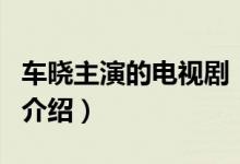 車曉主演的電視劇（關(guān)于車曉主演的電視劇的介紹）