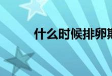 什么時(shí)候排卵期（怎么算排卵期）