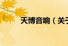 天博音響（關(guān)于天博音響的介紹）