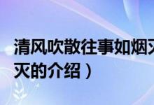 清風(fēng)吹散往事如煙滅（關(guān)于清風(fēng)吹散往事如煙滅的介紹）
