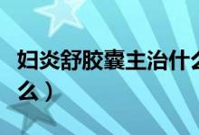 婦炎舒膠囊主治什么炎癥（婦炎舒膠囊主治什么）