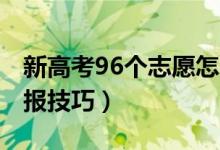 新高考96個志愿怎么填報（2022最新志愿填報技巧）