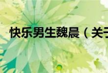 快樂男生魏晨（關(guān)于快樂男生魏晨的介紹）